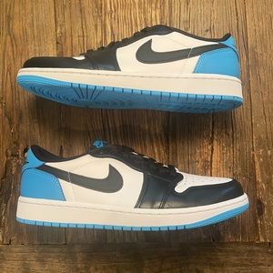 ‼️SOLD‼️Air Jordan 1 Black and Dark Powder Blue